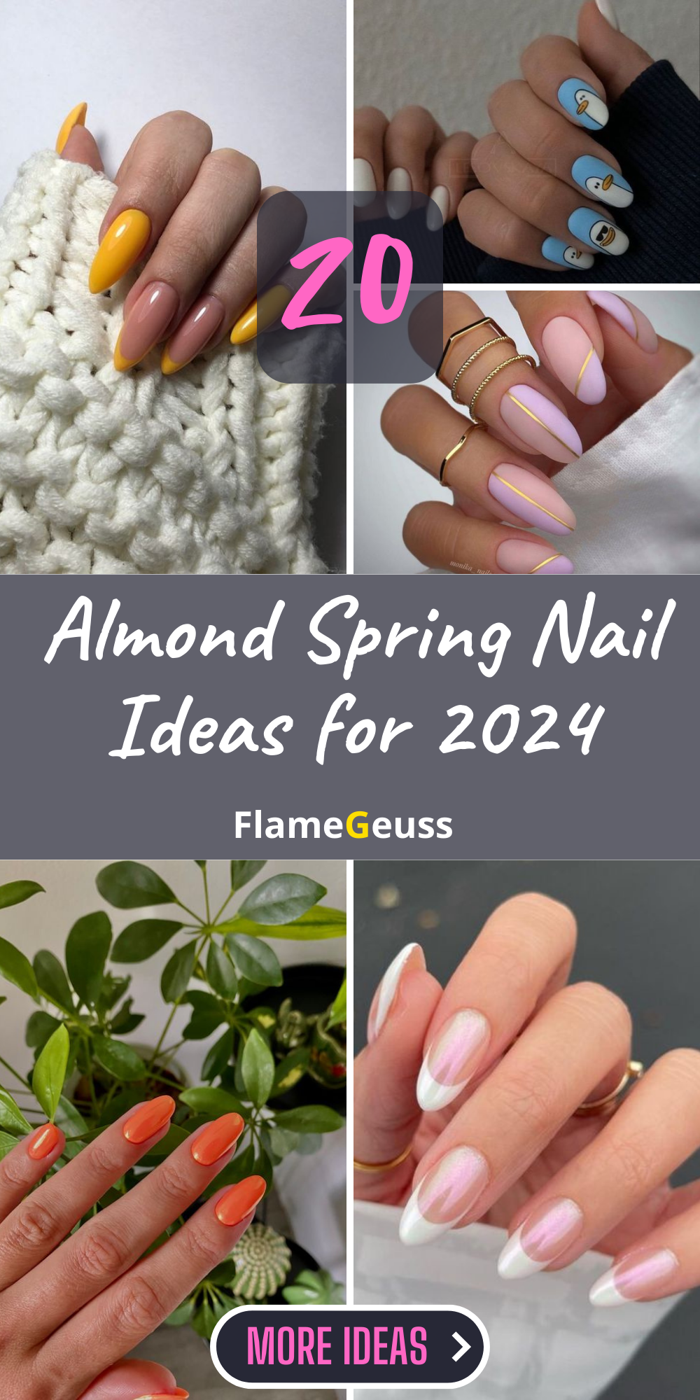 Elevate Your Style With 20 Almond Spring Nail Designs For 2024 